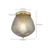 Corridor Mini Jar-Shaped Glass Semi-Flush Mount Light Image - 6