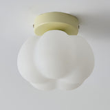 Corridor Pumpkin-Shaped Semi-Flush Mount Ceiling Light Image - 10