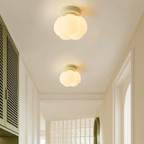 Corridor Pumpkin-Shaped Semi-Flush Mount Ceiling Light Image - 18