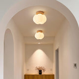 Corridor Pumpkin-Shaped Semi-Flush Mount Ceiling Light Image - 6