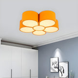 Corridor Red Flower Small LED Flush Mount Ceiling Light Image - 11