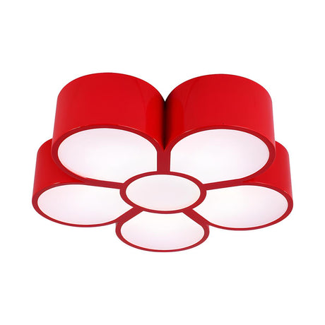 Corridor Red Flower Small LED Flush Mount Ceiling Light Image - 2