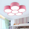 Corridor Red Flower Small LED Flush Mount Ceiling Light Image - 5