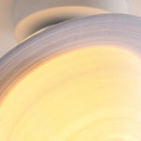 Corridor Saturn-Shaped Globe Semi-Flush Mount Light Image - 10