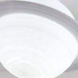 Corridor Saturn-Shaped Globe Semi-Flush Mount Light Image - 7