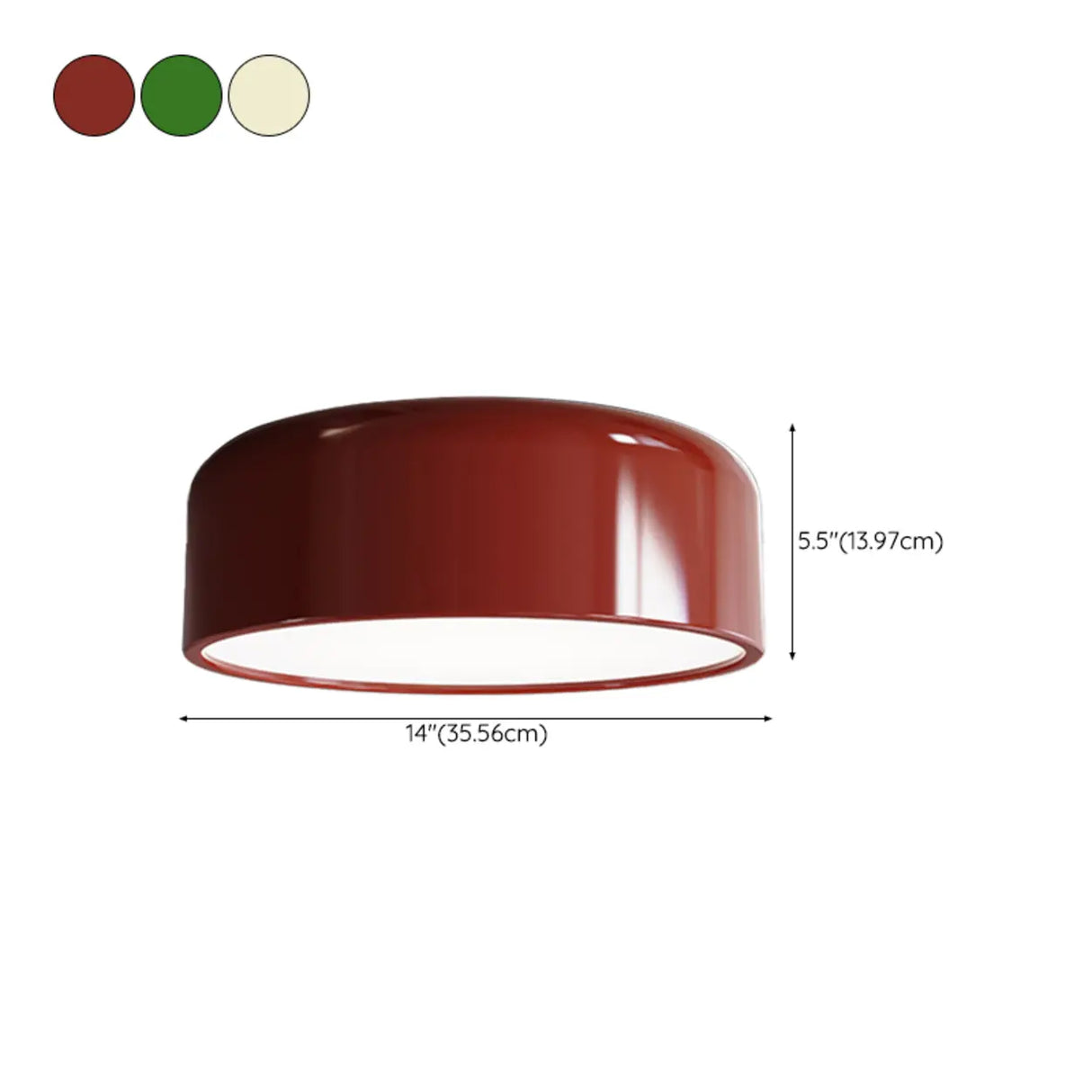 Corridor Simple Drum Metal Flush Mount Ceiling Light 