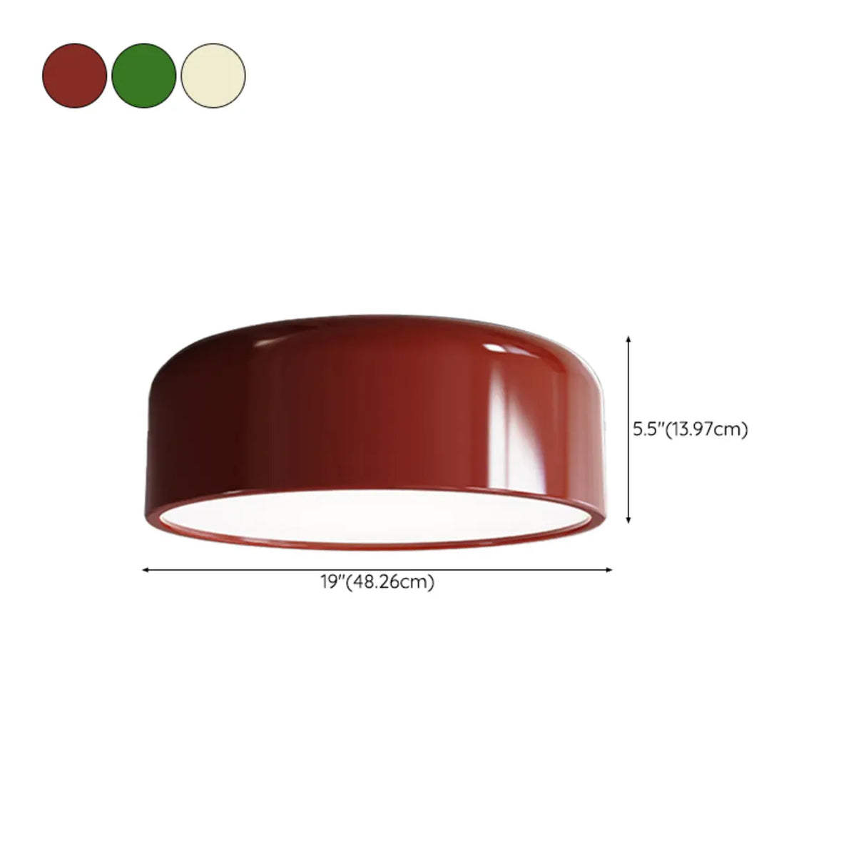 Corridor Simple Drum Metal Flush Mount Ceiling Light Image - 13