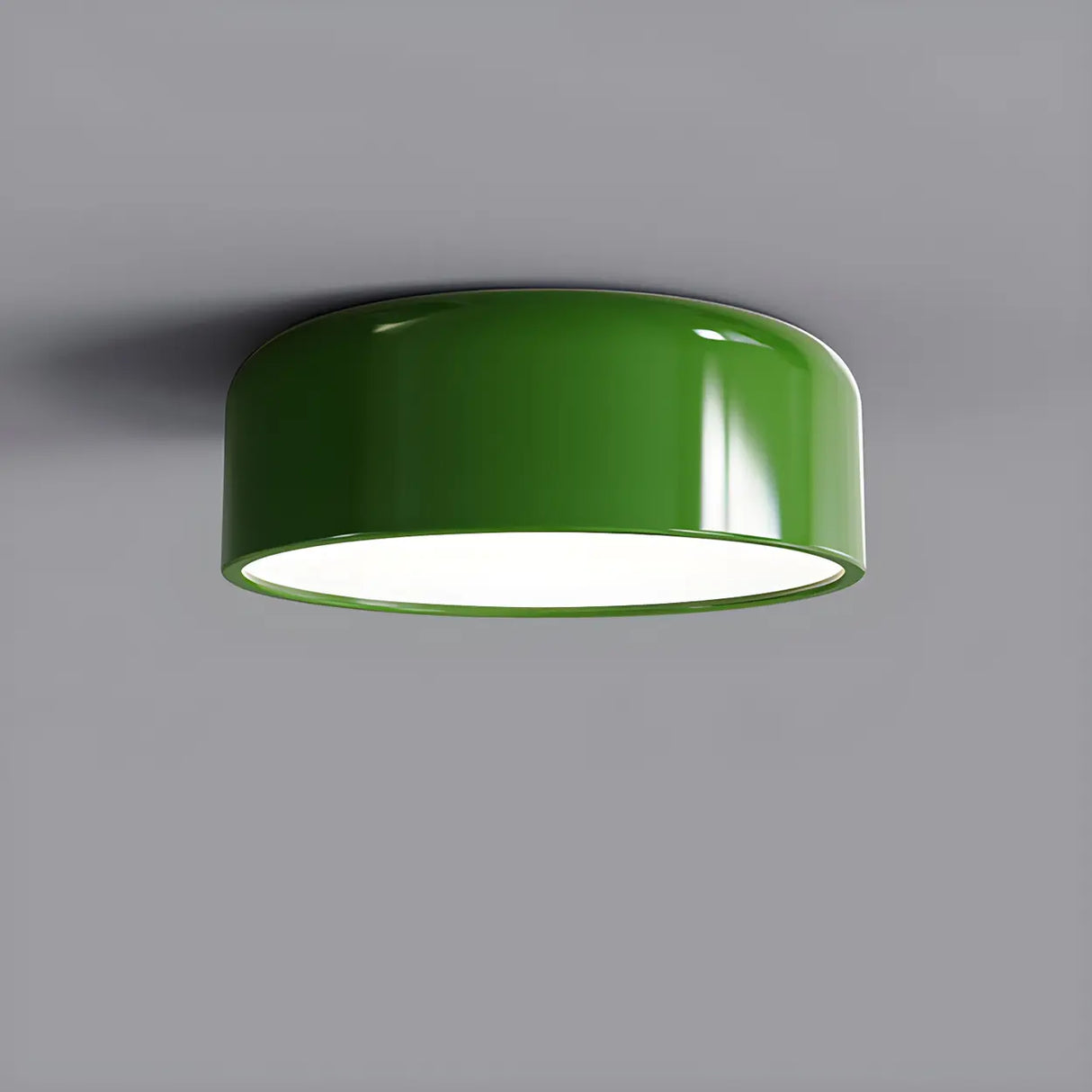 Corridor Simple Drum Metal Flush Mount Ceiling Light Image - 3