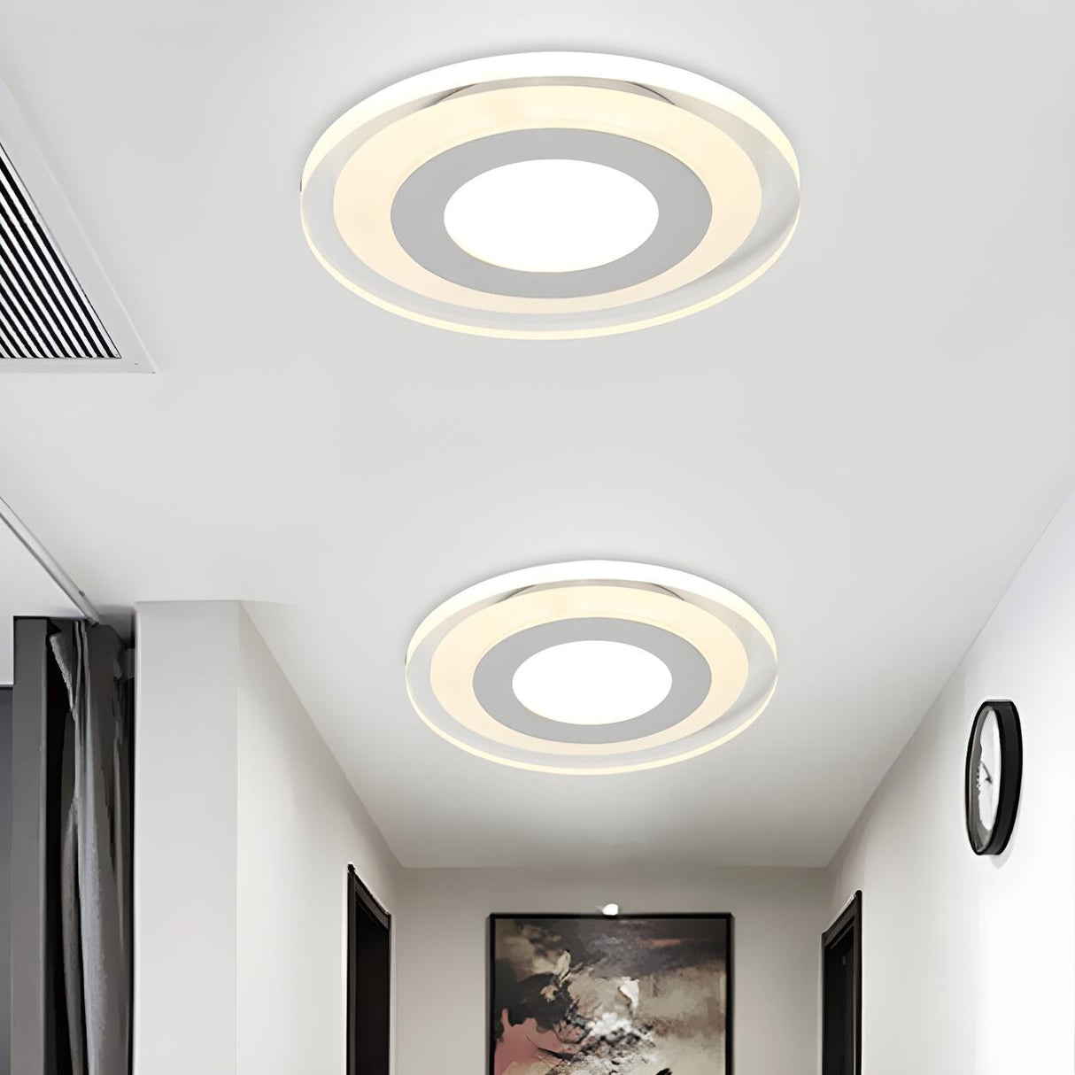 Corridor Simple Triangle LED Flush Mount Ceiling Light Image - 18