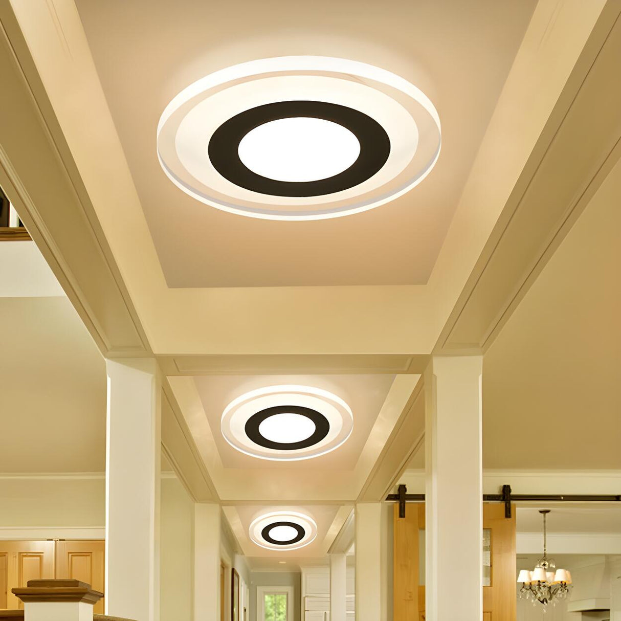 Corridor Simple Triangle LED Flush Mount Ceiling Light Image - 19