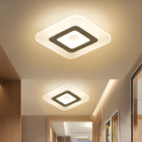 Corridor Simple Triangle LED Flush Mount Ceiling Light Image - 3