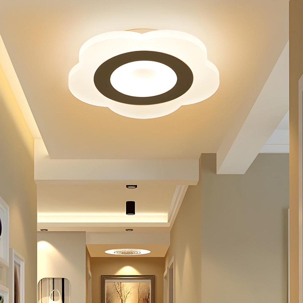 Corridor Simple Triangle LED Flush Mount Ceiling Light Image - 5