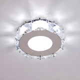 Corridor Star-Shaped Crystal LED Flush Mount Light Image - 8