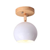 Corridor White Dome Adjustable Flush Mount Ceiling Lamp Image - 3