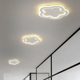 Corridor White Irregular Flush Mount LED Ceiling Light Image - 18