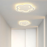 Corridor White Irregular Flush Mount LED Ceiling Light Image - 4