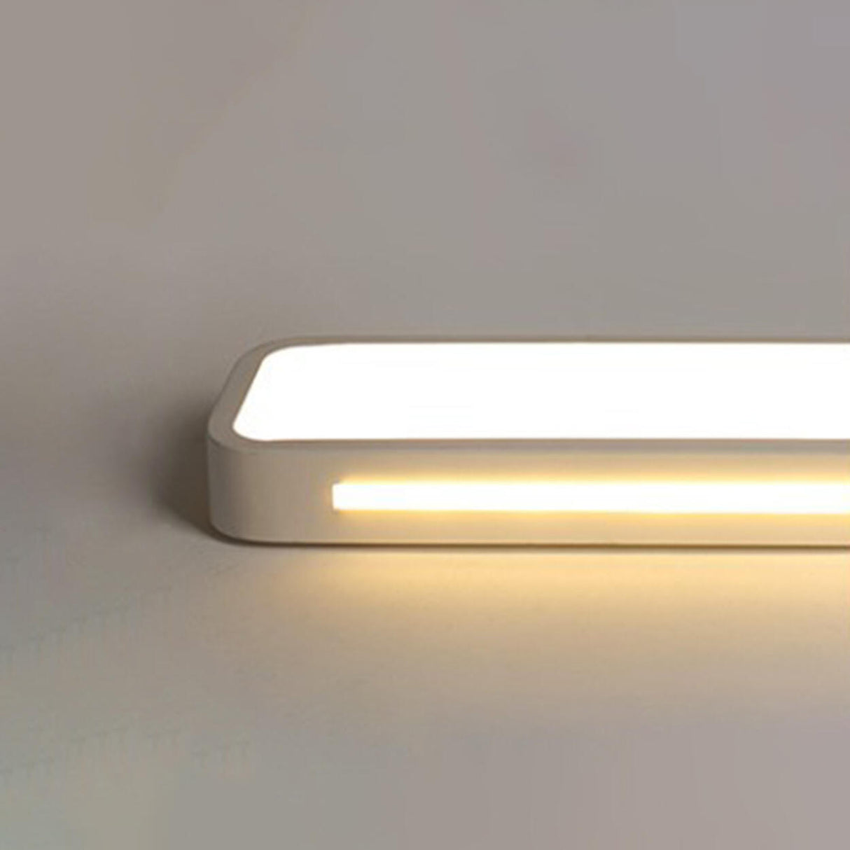 Corridor White Rectangular LED Flush Mount Ceiling Lamp Image - 10