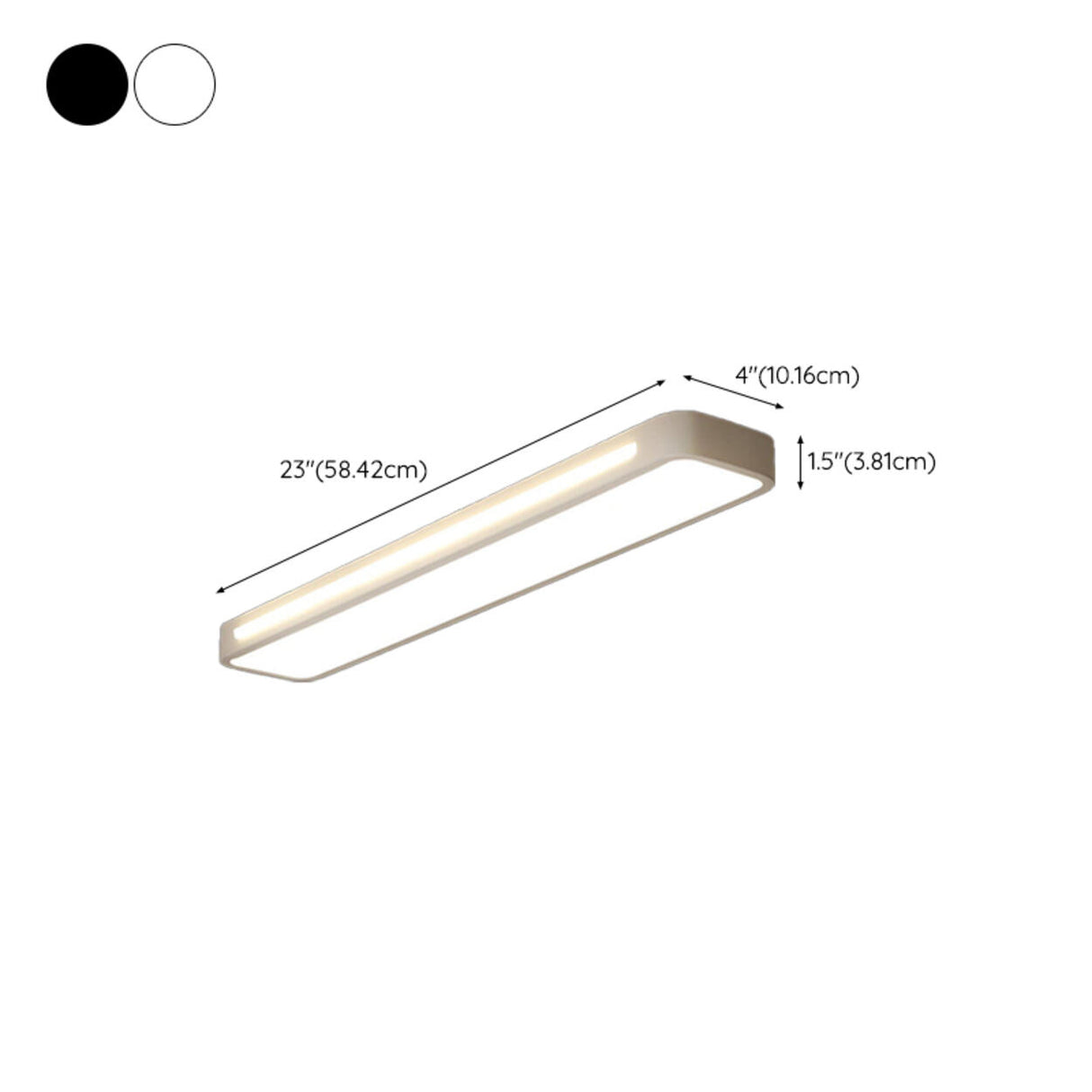 Corridor White Rectangular LED Flush Mount Ceiling Lamp Image - 17