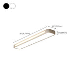 Corridor White Rectangular LED Flush Mount Ceiling Lamp Image - 18