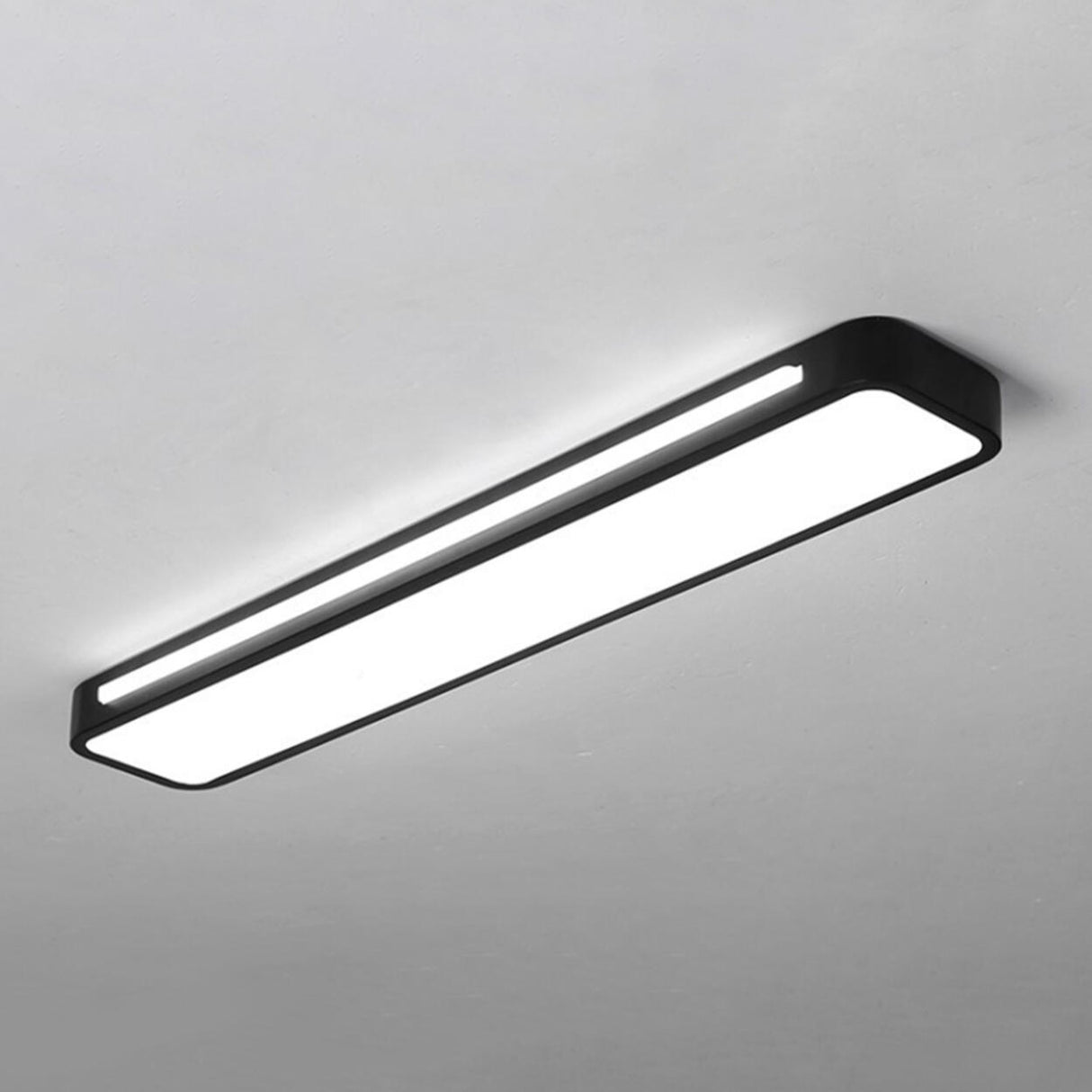 Corridor White Rectangular LED Flush Mount Ceiling Lamp Image - 3