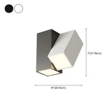 Corridor White Three Cuboid Flush Mount Ceiling Light Image - 20