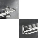 Corrosion Resistant Silver Metal Bathroom Storage Rack Image - 13