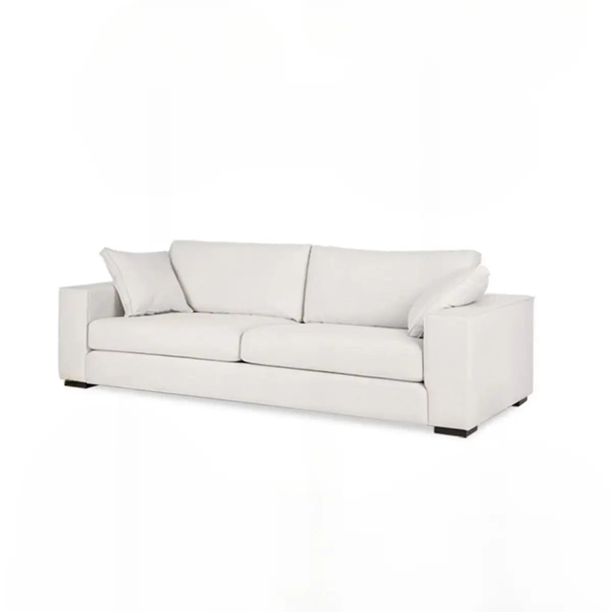 Cotton Linen Removable Cushion Sofa with Slipcover Image - 6