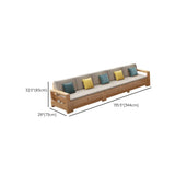 Cotton Linen Wood Corner Sectional with Hidden Storage Image - 23