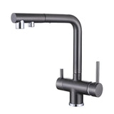 Counter Mounted Copper Swivel Spout Spray Bar Faucets Image - 9