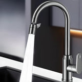 Counter Mounted Swivel Spout Copper Kitchen Faucets Image - 1