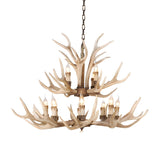 Country Antler Chandelier For Dining Room Image - 7