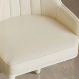 Cozy Armless Leather Upholstered Parsons Dining Chair Image - 23