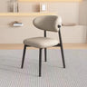 Cozy Faux Leather Upholstered Metal Dining Chair Beige Image - 15