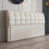 Cream Rectangular Sleigh Tufted Upholstered Headboard Image - 2