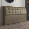 Cream Rectangular Sleigh Tufted Upholstered Headboard Image - 7