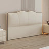 Cream Upholstered Camelback Headboard with Legs Image - 3