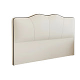 Cream Upholstered Camelback Headboard with Legs Image - 8