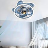 Creative 3-Blade Star Ring Ceiling Fan with LED Light Image - 13