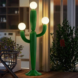 Creative 3 Globe Lights Green Cactus Shaped Floor Lamp Image - 3