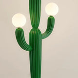 Creative 3 Globe Lights Green Cactus Shaped Floor Lamp Image - 8