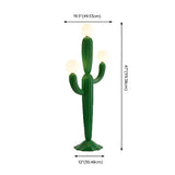 Creative 3 Globe Lights Green Cactus Shaped Floor Lamp #size