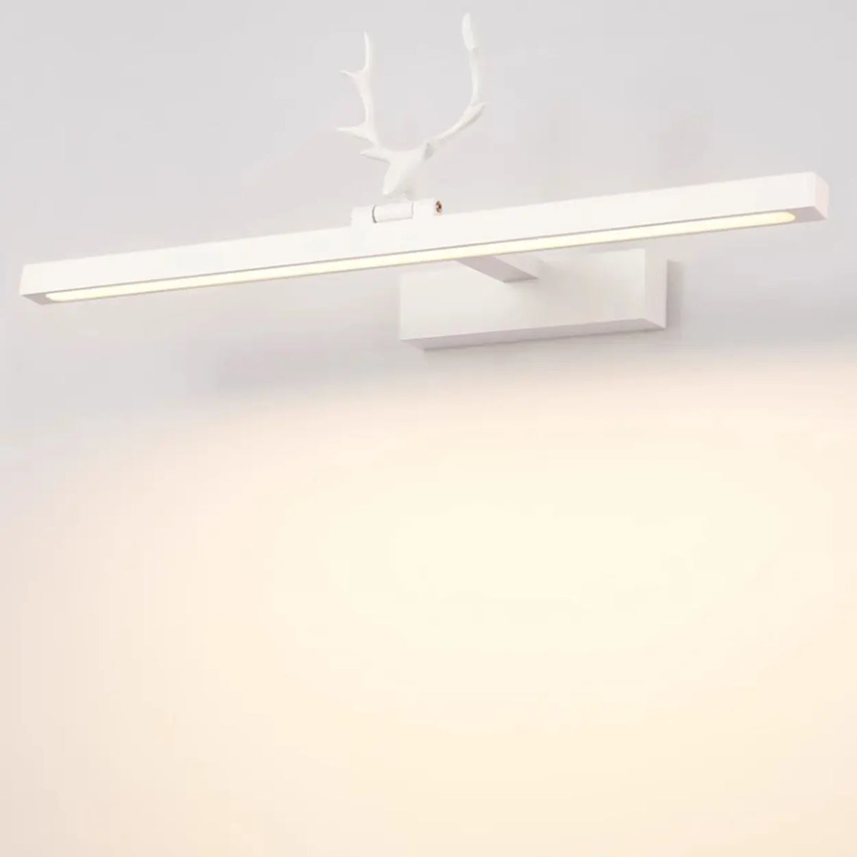 Creative Antler and Linear Design White Vanity Light Image - 7