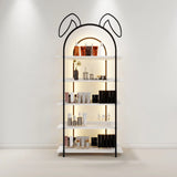 Creative Arched Rabbit Ear Metal Floor Display Cabinet Image - 2