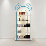 Creative Arched Rabbit Ear Metal Floor Display Cabinet Image - 5