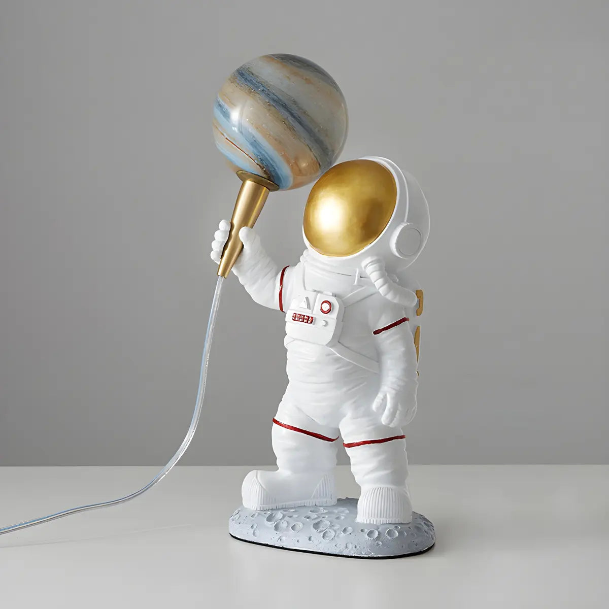 Creative Astronaut Ceramic Table Lamp for Bedroom Image - 10