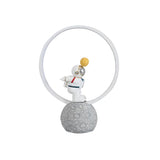 Creative Astronaut Moon Base Circle LED Table Lamp Image - 5