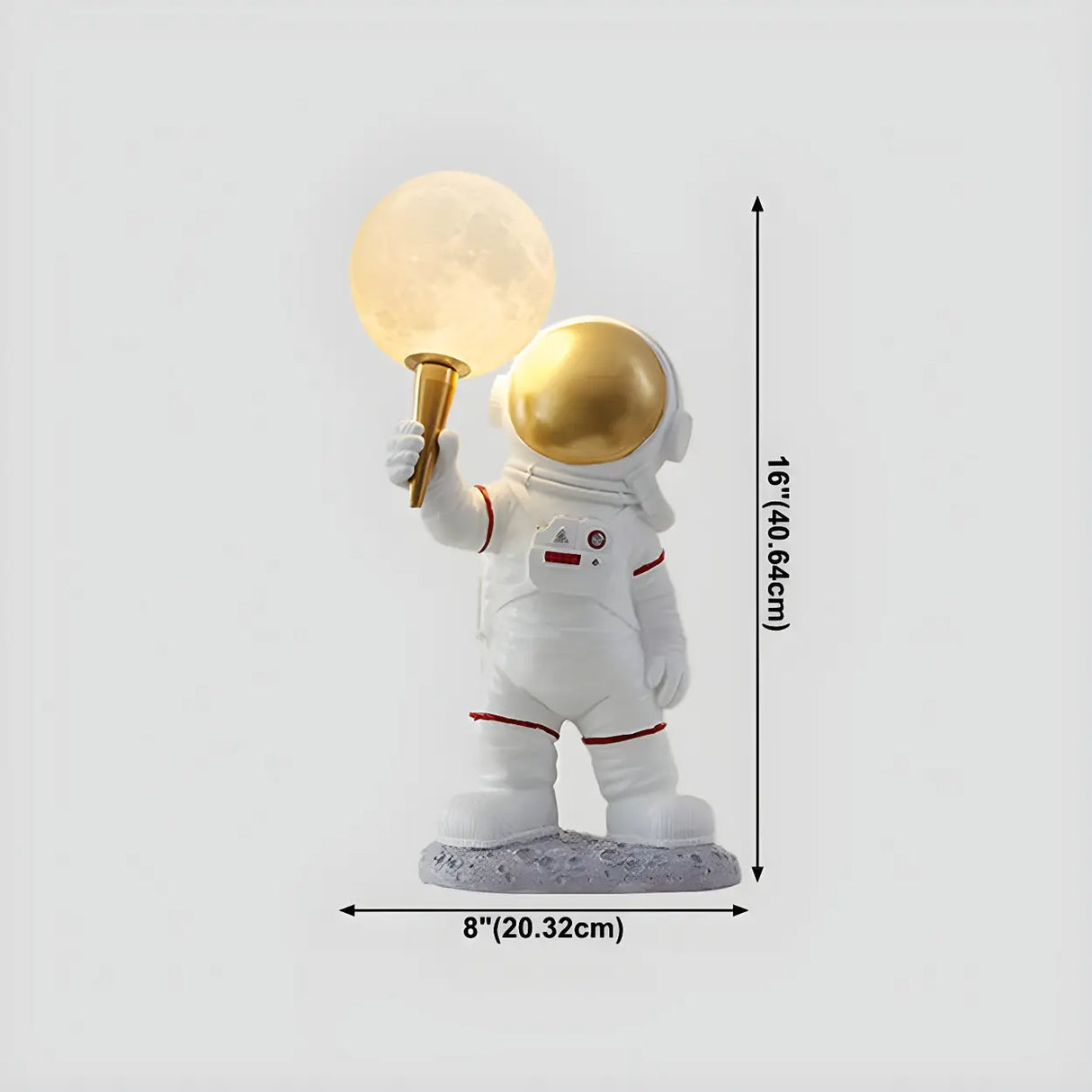 Creative Astronaut Resin Moonlight Globe Table Lamp Image - 14