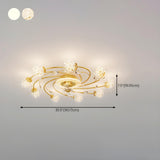 Creative Ball Shade Rotating Ceiling Fan with Light Image - 16