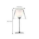 Creative Black Double-Layer Shade Standard Table Lamp #size