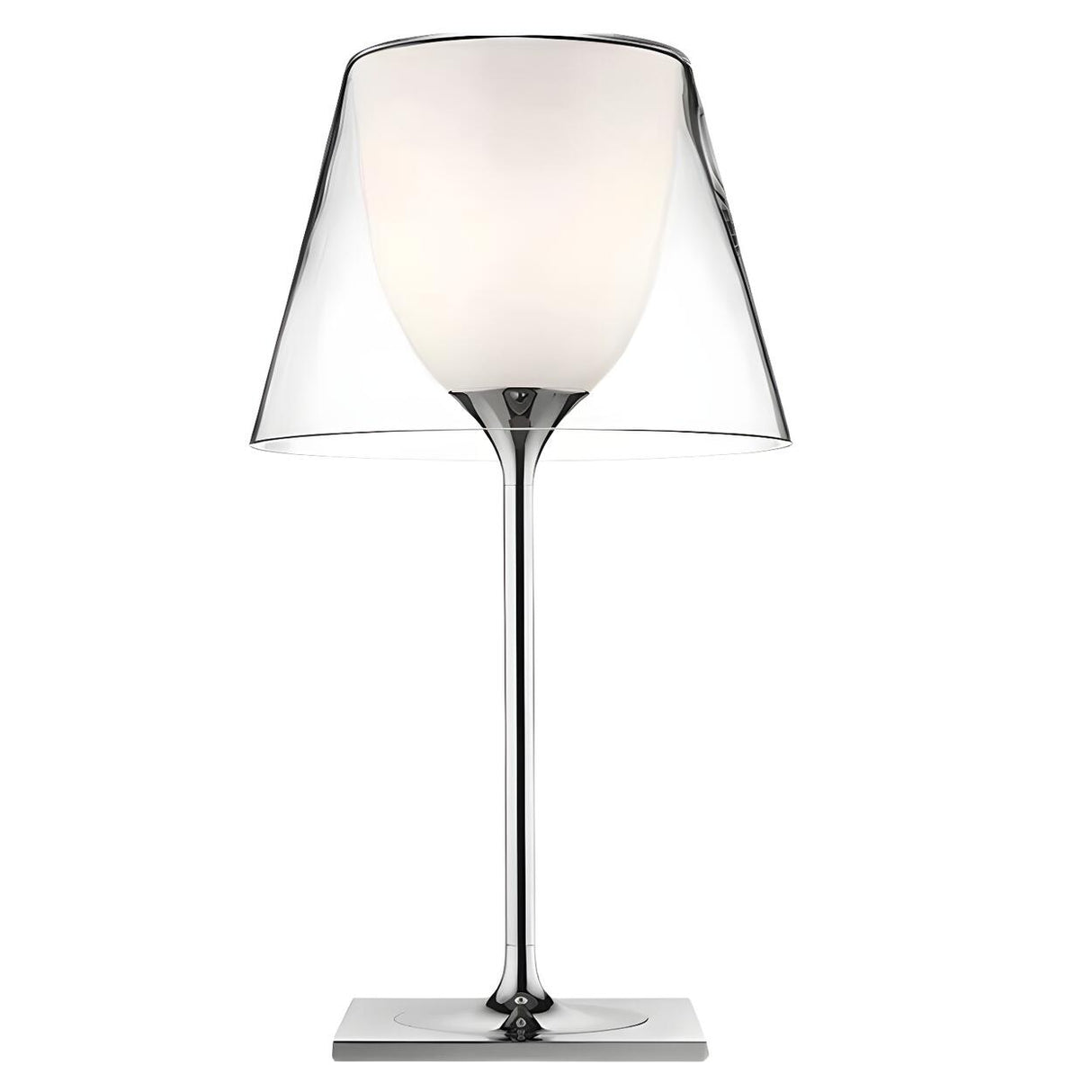 Creative Black Double-Layer Shade Standard Table Lamp Image - 5